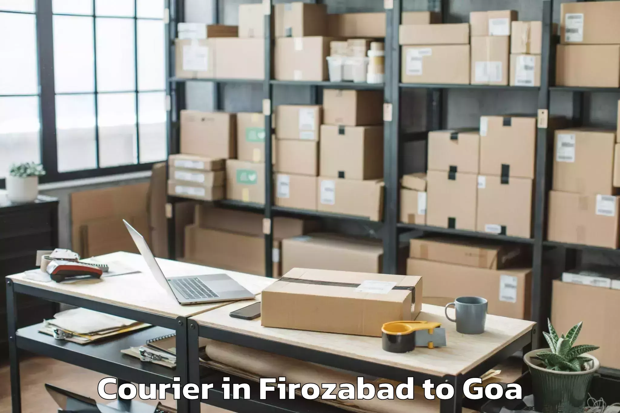 Book Firozabad to Aldona Courier